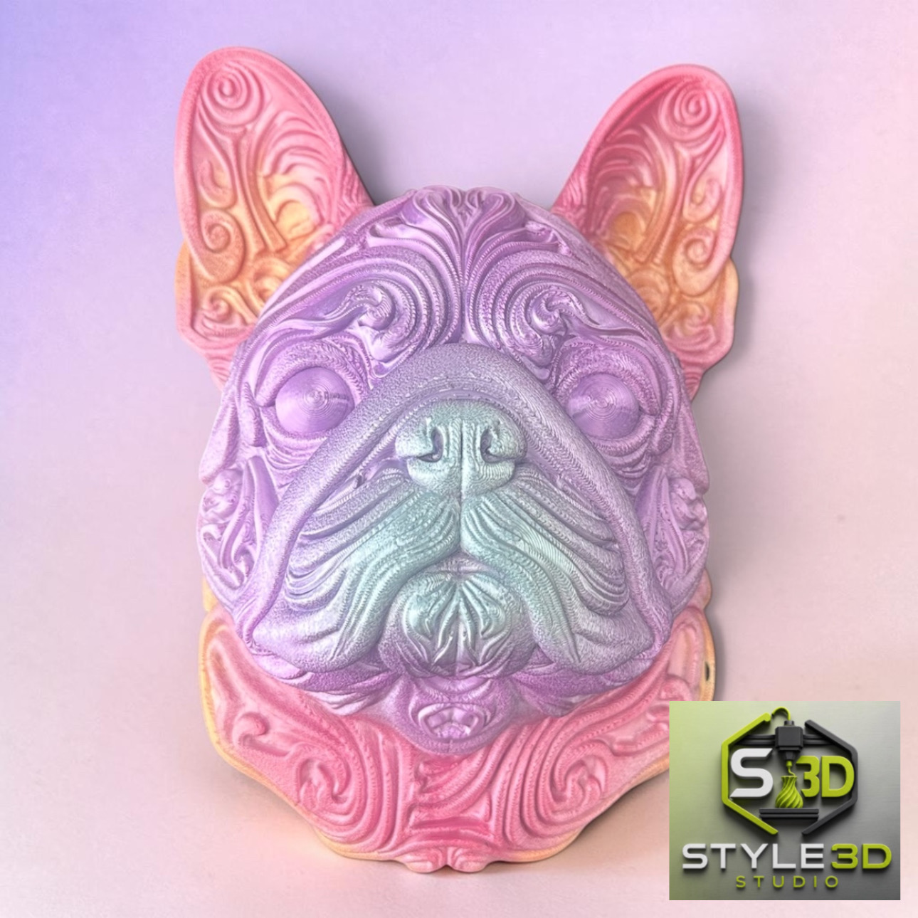 Wall art Franse Bulldog